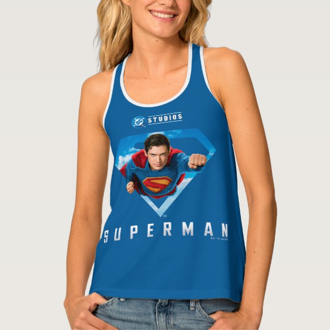 Man of Steel in Flight Tank Top (Front)