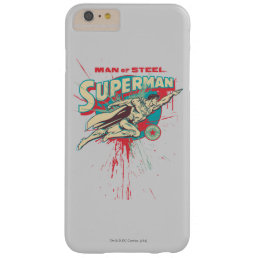 Man of Steel paint splatter Barely There iPhone 6 Plus Case