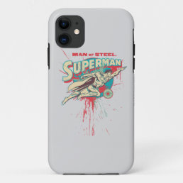 Man of Steel paint splatter iPhone 11 Case