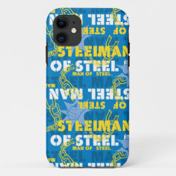 Man of Steel Yellow and Blue iPhone 11 Case