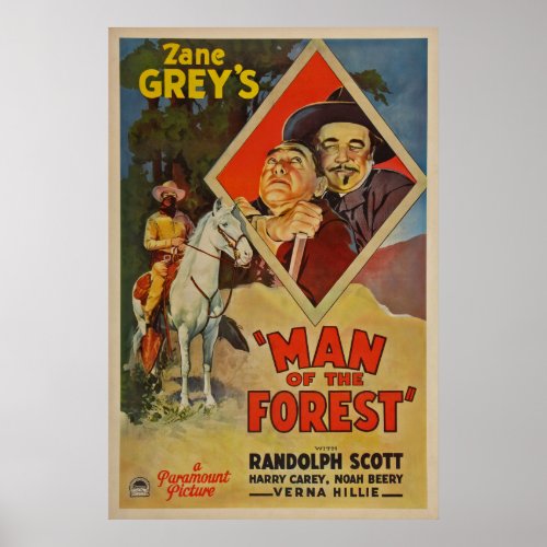 Man of the Forest  Randolph Scott  Verna Hillie Poster