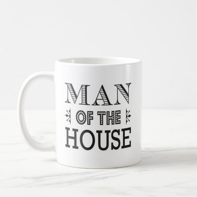Man of the House Modern Type Mug (Left)