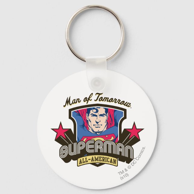 Man of Tomorrow Keychain (Front)