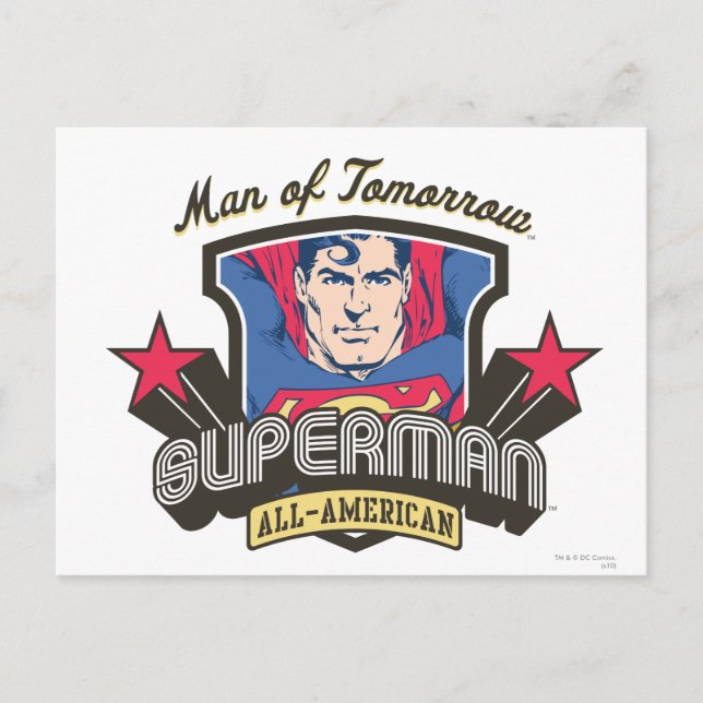 Man of Tomorrow Postcard (Front)