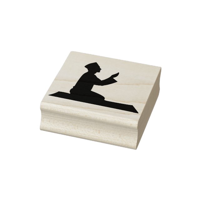 man offering prayers art stamp (Stamp)