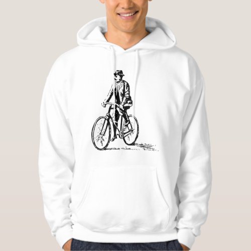 Man on a Bike _ Black Hoodie