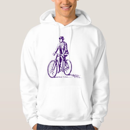 Man on a Bike _ Deep Purple Hoodie