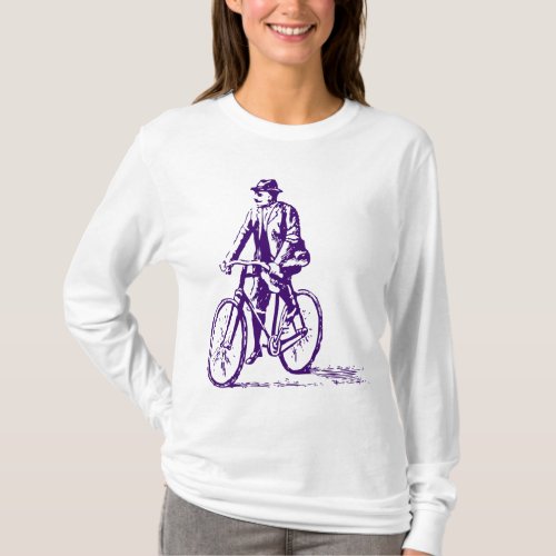 Man on a Bike _ Deep Purple T_Shirt