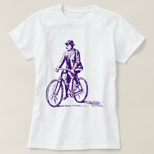 Man on a Bike _ Deep Purple T_Shirt