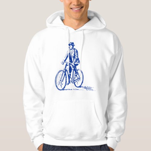 Man on a Bike _ Navy Hoodie