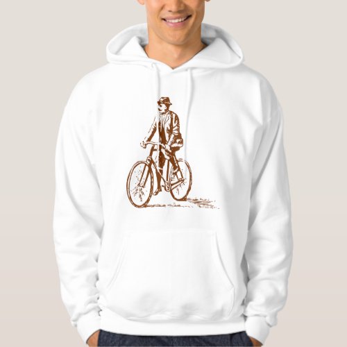 Man on a Bike _ Walnut Brown Hoodie