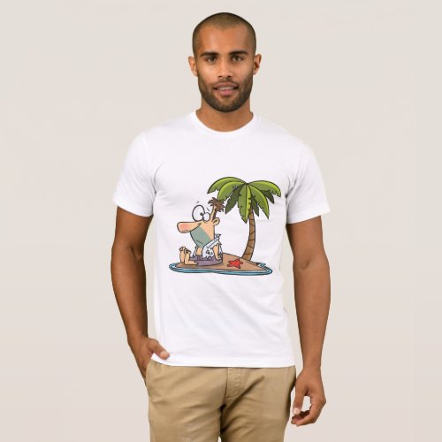 Man On A Deserted Island Mens T_Shirt