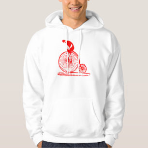Man on a Penny Farthing - Red Hoodie