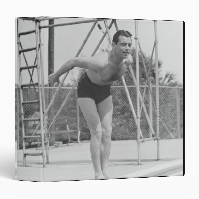 Man on Diving Board 3 Ring Binder (Front/Spine)