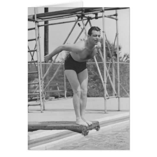 Man on Diving Board Cards (Front)