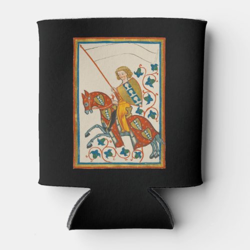 Man on Horseback 14th Century Codex Manesse Can Cooler