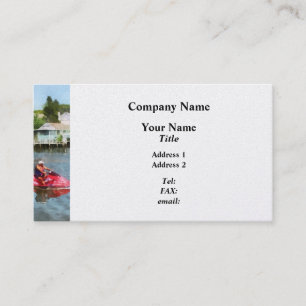 Man on Jet Ski Tuckerton Seaport Business Card