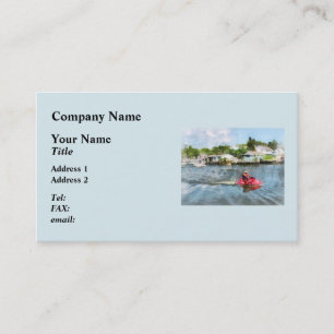 Man on Jet Ski Tuckerton Seaport Business Card