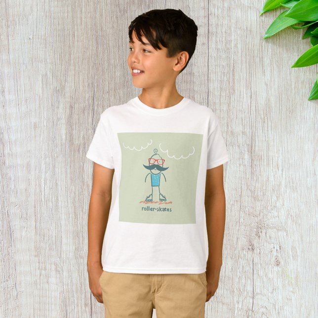 Man On Rollerskates T-Shirt (Creator Uploaded)