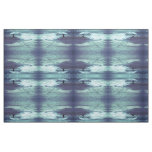 Man on Sea Waves Pattern Fabric