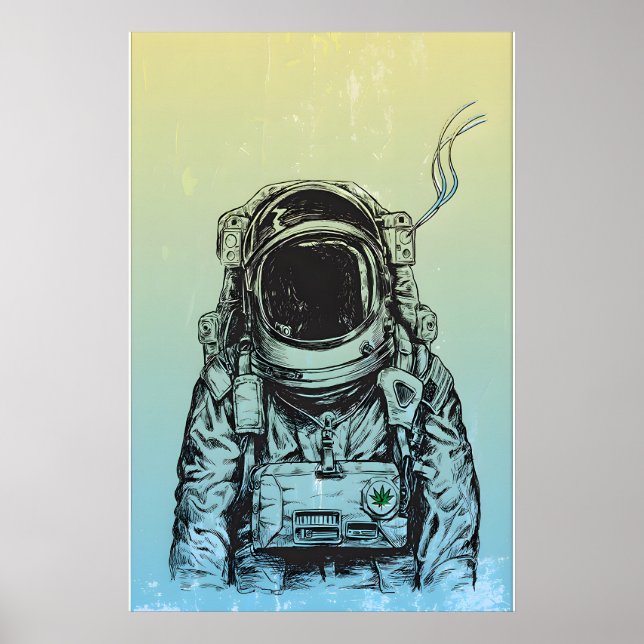 Man on the Moon Inspired Original Print Design (Front)