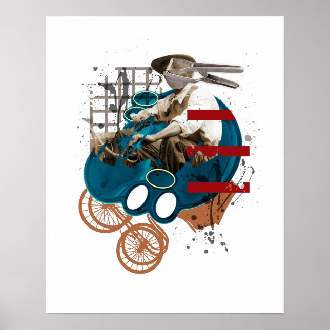 Man On Wheels Poster (Front)