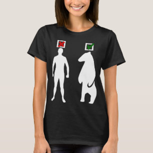 man or bear feminist meme white T-Shirt