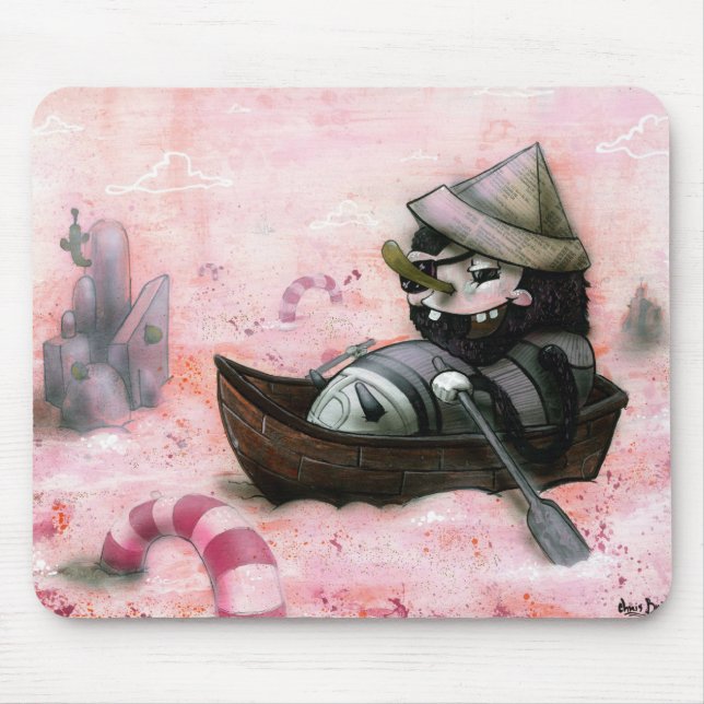 Man Overboard Mouse Pad (Front)
