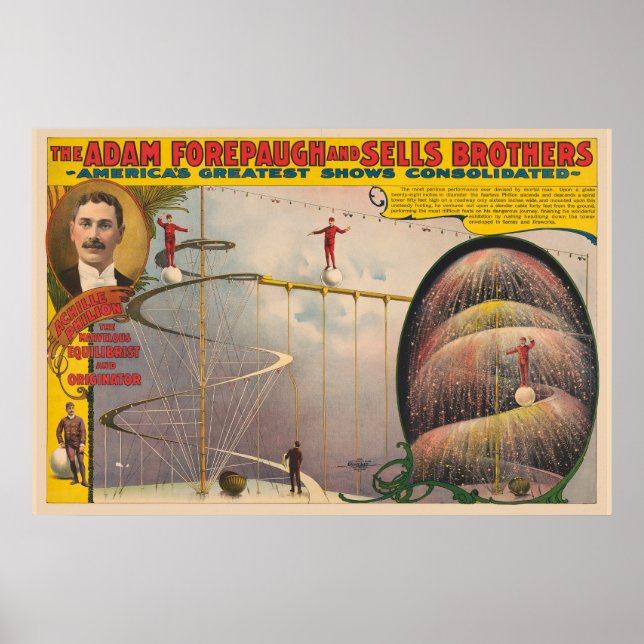 Man Performing On Suspended Cable And Spiral Ramp Poster (Front)