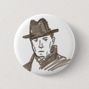 man pinback button