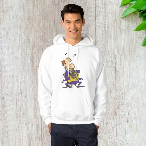 Man Playing A French Horn Hoodie