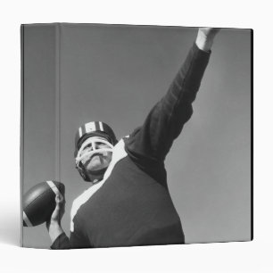 Man Playing Football 2 3 Ring Binder