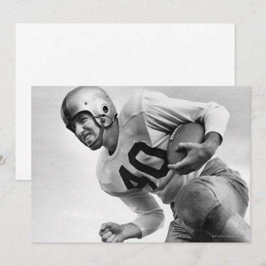 Man Playing Football 3 (Front/Back)