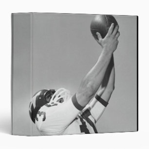 Man Playing Football 3 Ring Binder
