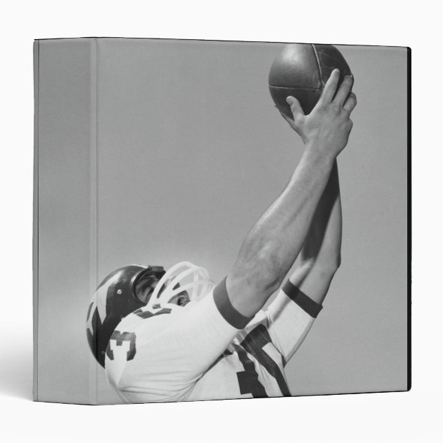 Man Playing Football 3 Ring Binder (Front/Spine)