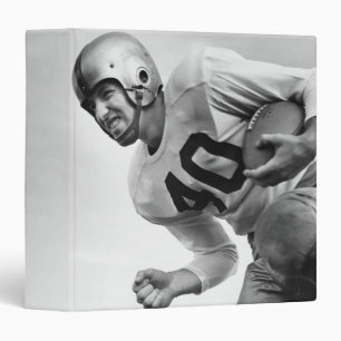 Man Playing Football 3 Ring Binder