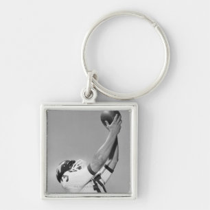 Man Playing Football Keychain