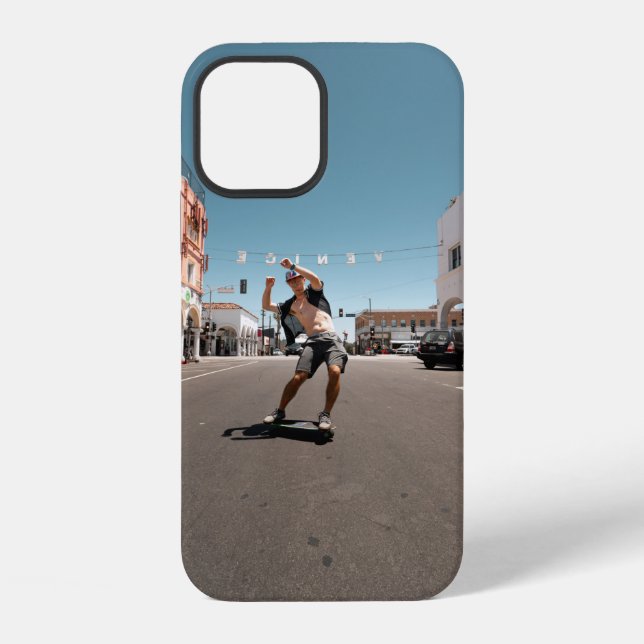 Man playing skateboard iphone case (Back)