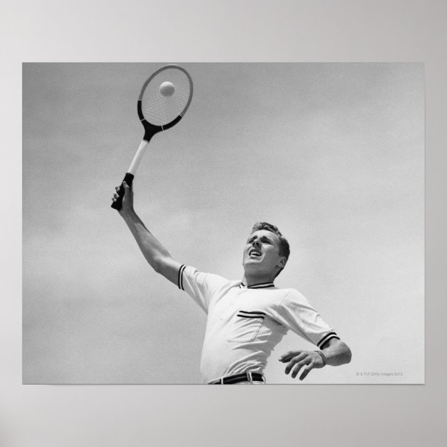 Man playing tennis poster (Front)