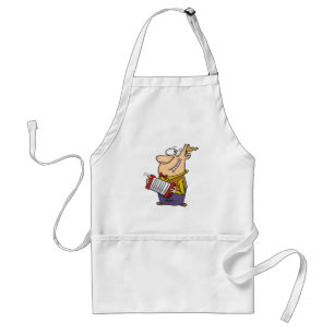 Man Playing The Accordion Adult Apron