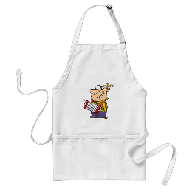 Man Playing The Accordion Adult Apron (Front)