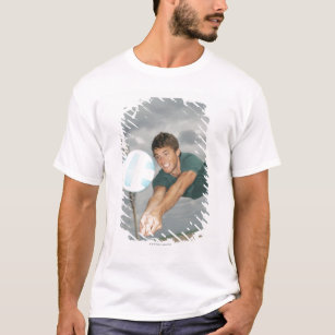 Man playing volleyball on the beach T-Shirt