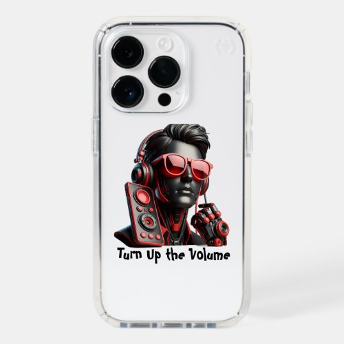 Man portrait with Red Glasses Speck iPhone 14 Pro Case