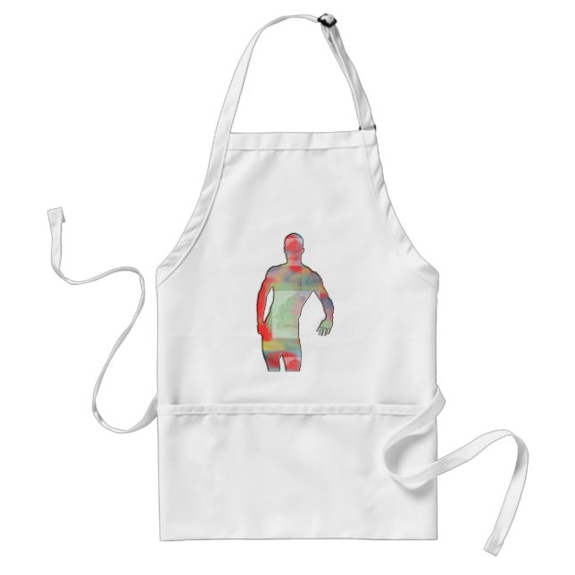 Man Posing Adult Apron (Front)