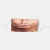 Man Pout Lips Adult Cloth Face Mask (Front, Folded)