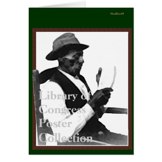 Man Reading a Story Cards (Front)