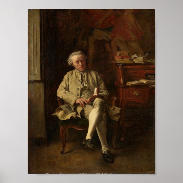 Man Reading Poster (Front)