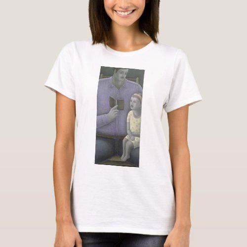 Man reading to Girl 2003 T_Shirt