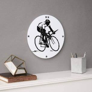 Man Riding a Bicycle - Custom Clock