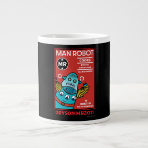 Man Robot The Perfect Man  Giant Coffee Mug